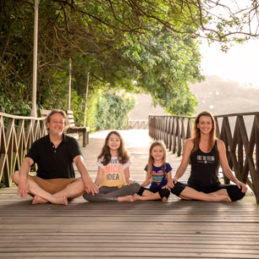 Foto da família da Aline